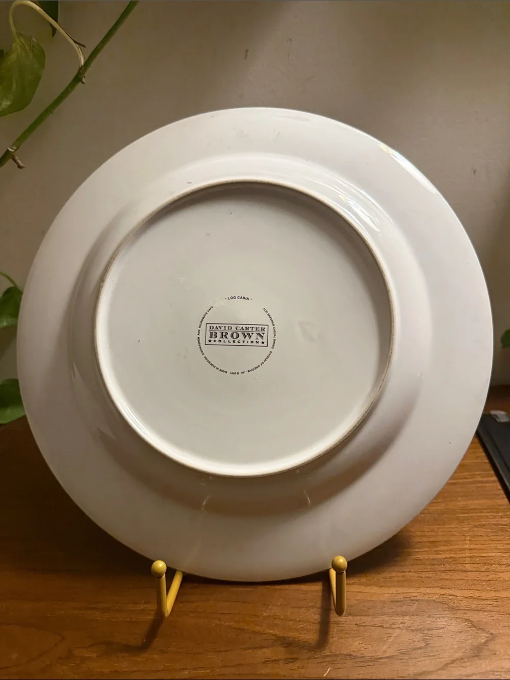 Vintage 12” David Carter Brown Chop Plate